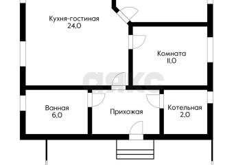 Фото №1: Дом <span class="whitespace-nowrap">90 м²</span> <span class="whitespace-nowrap">+ 6.35 сот.</span>, <span class="whitespace-nowrap">1 эт.</span> - Елизаветинская, ст Градостроитель, ул. Светлая