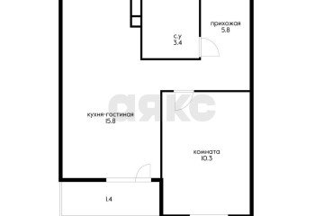 Фото №4: 1-комнатная квартира 38 м² - Краснодар, мкр. Прикубанский внутригородской округ, ул. Круговая, 4/1