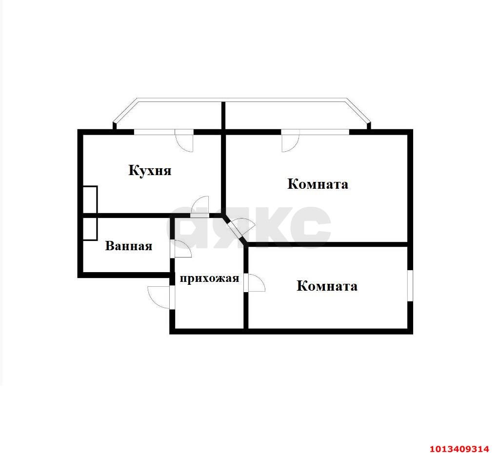Фото №12: 2-комнатная квартира 55 м² - Яблоновский, ул. Шоссейная, 63к5
