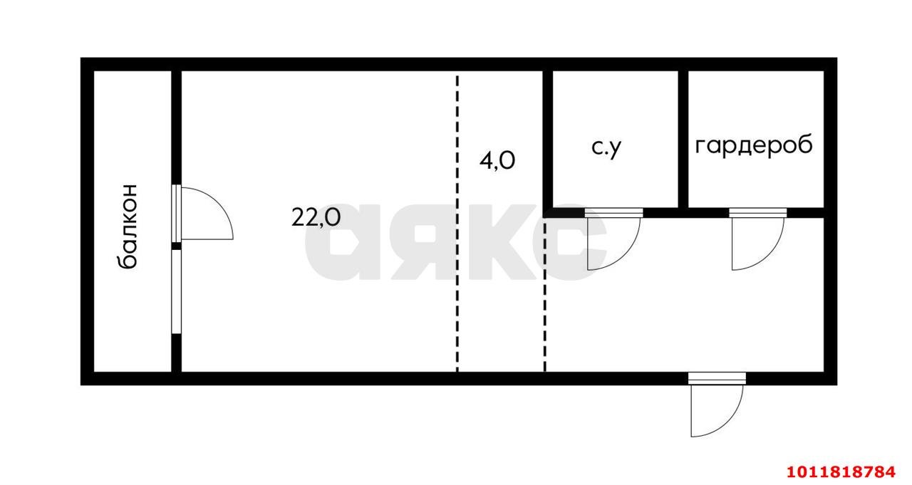 Фото №8: Студия 33 м², 3/8 эт. - Российский, мкр. Прикубанский внутригородской округ, ул. Городская, 11