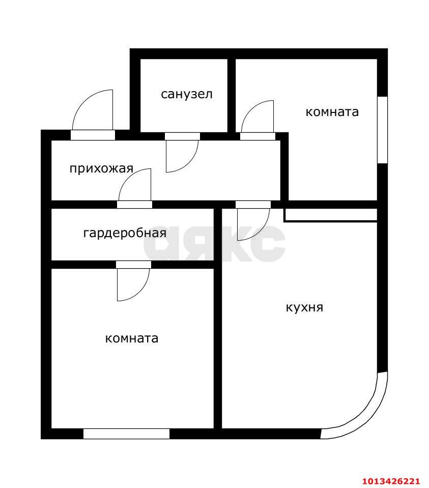 Фото №12: 2-комнатная квартира 52 м² - Яблоновский, ул. Гагарина, 148/4к2