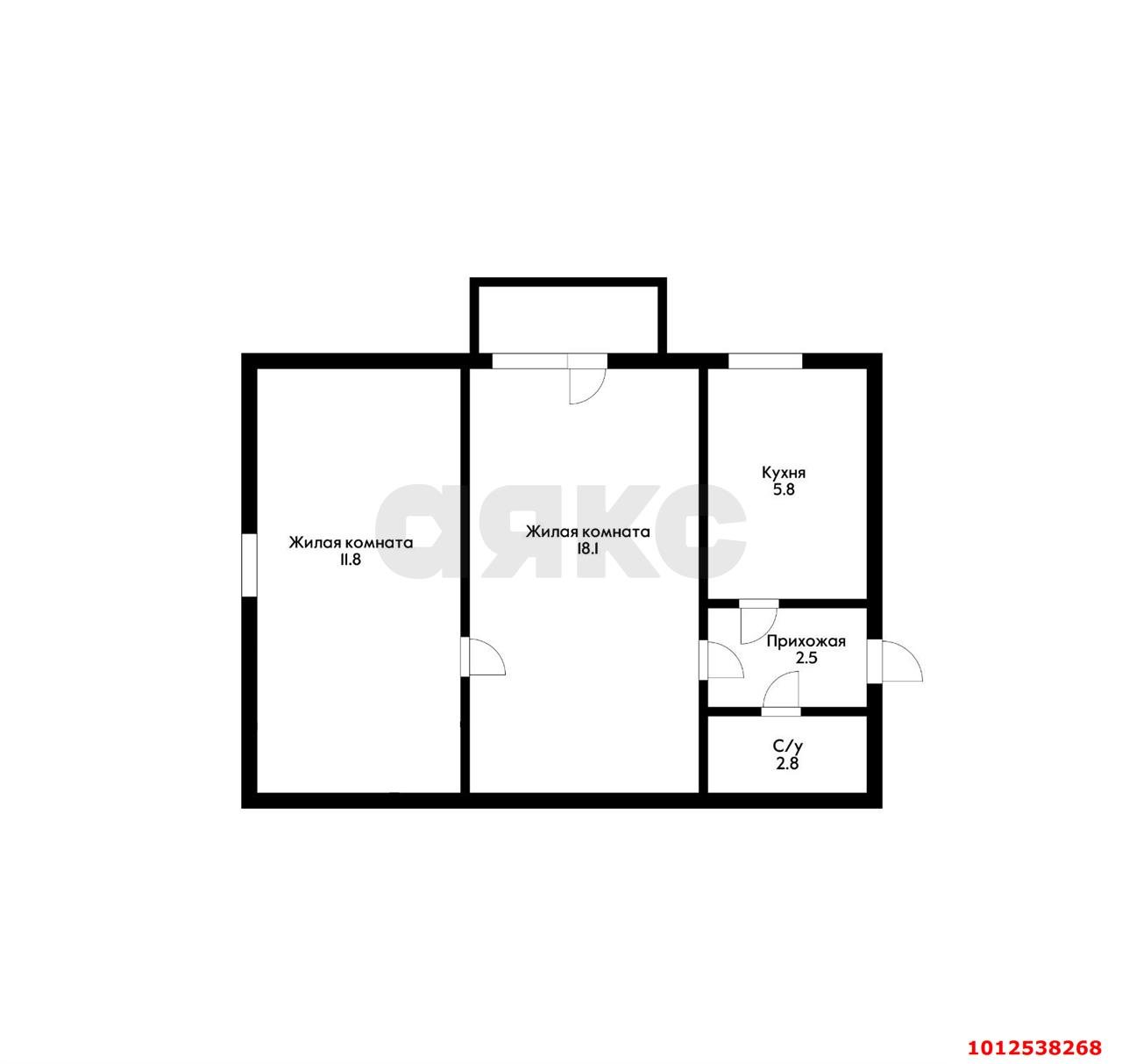 Фото №2: 2-комнатная квартира 43 м² - Краснодар, Фестивальный, ул. Гагарина, 145