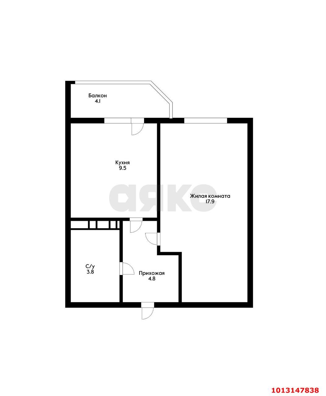 Фото №1: 1-комнатная квартира 40 м² - Краснодар, Молодёжный, ул. Дубравная, 15