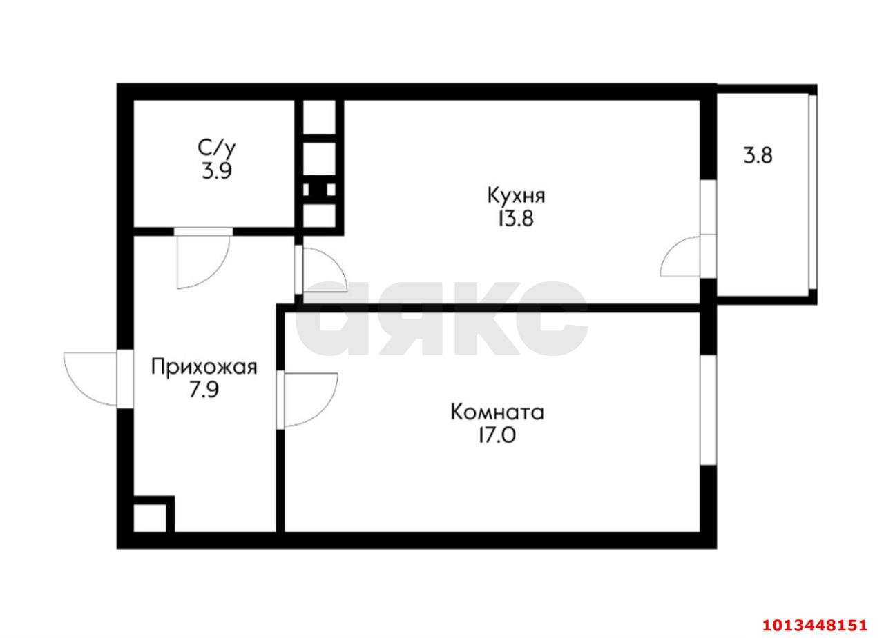 Фото №3: 1-комнатная квартира 44 м² - Краснодар, жилой комплекс Империал, ул. Бородинская, 137к2