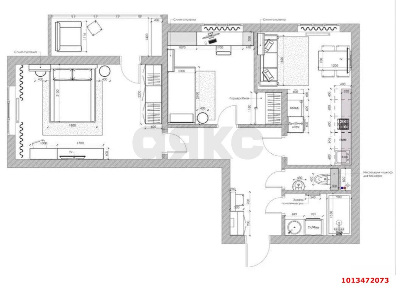 Фото №13: 2-комнатная квартира 65 м² - Краснодар, Горхутор, ул. Агрономическая, 2/5лит1