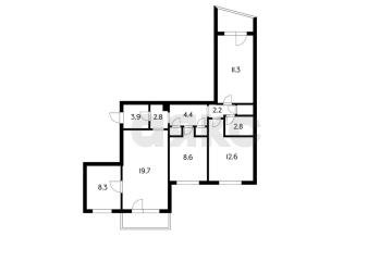 Фото №3: 4-комнатная квартира 82 м² - Краснодар, мкр. Гидростроителей, ул. Дмитрия Благоева, 15