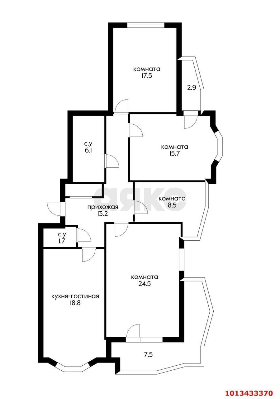 Фото №10: 4-комнатная квартира 114 м² - Краснодар, Западный внутригородской округ, ул. Кожевенная, 54/1