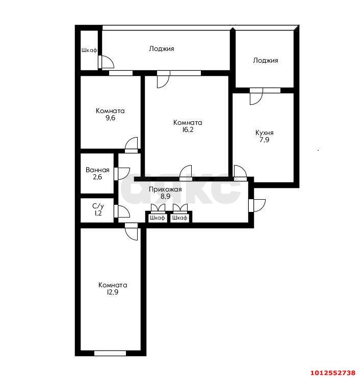 Фото №15: 3-комнатная квартира 70 м² - Краснодар, Табачная Фабрика, ул. имени Жлобы, 2