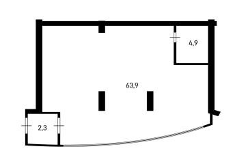 Фото №5: Коммерция 70 м² - Краснодар, мкр. имени Петра Метальникова, ул. Цезаря Куникова, 24к1
