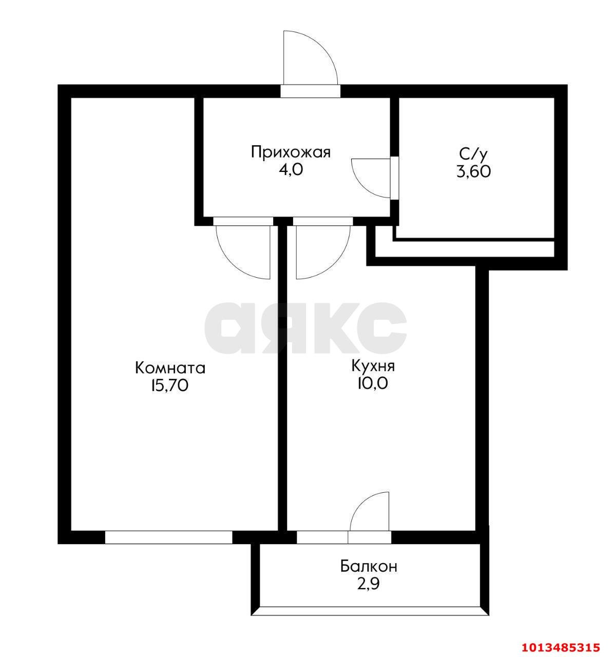 Фото №24: 1-комнатная квартира 37 м² - Краснодар, жилой комплекс Нeo-квартал Красная Площадь, ул. им. Мурата Ахеджака, 12