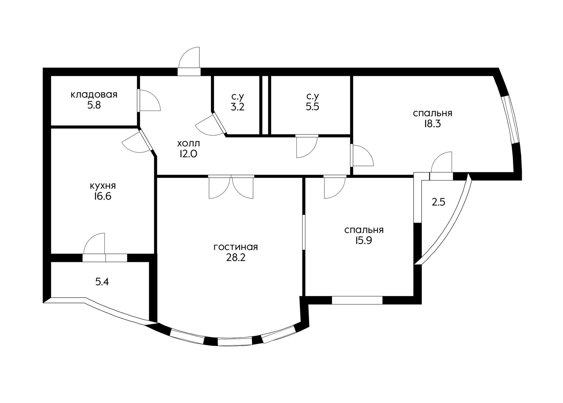 Фото №9: 3-комнатная квартира 112 м² - Краснодар, ЖК Альфа, Хлопчато-бумажный Комбинат, жилой комплекс Кино, мкр. Карасунский внутригородской округ, ул. Уральская, 100/5