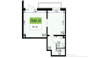 Фото №2: Коммерция 45 м² - Краснодар, мкр. жилой комплекс Ракурс, ул. имени Героя Ростовского, 8к7