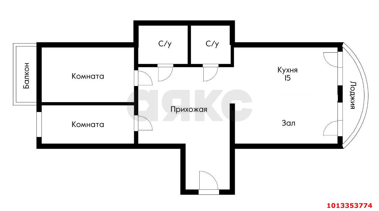 Фото №4: 2-комнатная квартира 82 м² - Краснодар, жилой комплекс Альпы, ул. Командорская, 6