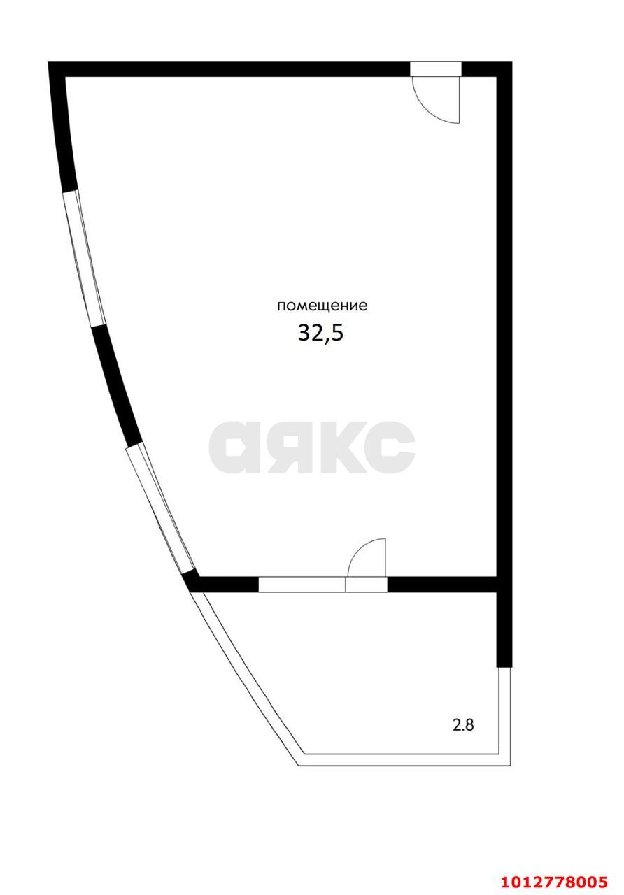 Фото №6: Офисное помещение 33 м² - Краснодар, жилой комплекс Фреш, ул. имени Валерия Гассия, 4/7к2