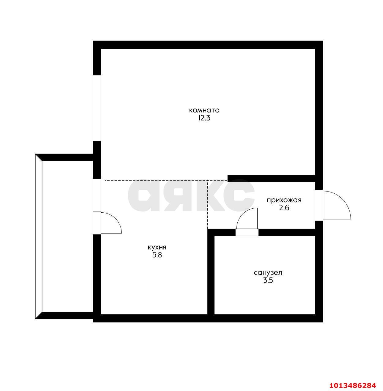 Фото №5: Студия 24 м² - Краснодар, Прикубанский внутригородской округ, ул. Калужская, 21