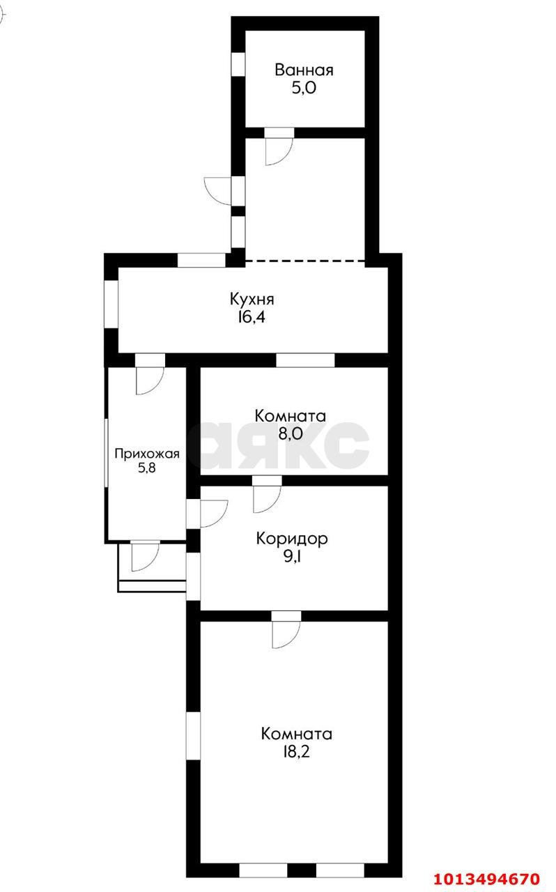 Фото №2: Дом 62 м² + 1.67 сот. - Краснодар, Камвольно-суконный Комбинат, пр-д 1-й Сормовский, 108