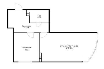 Фото №4: 1-комнатная квартира 50 м² - Краснодар, мкр. Достояние, ул. Конгрессная, 33