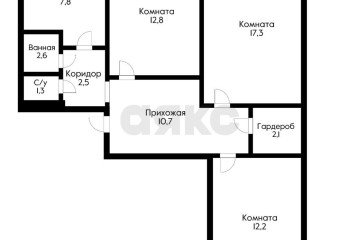 Фото №4: 3-комнатная квартира 73 м² - Краснодар, мкр. Юбилейный, ул. Думенко, 10
