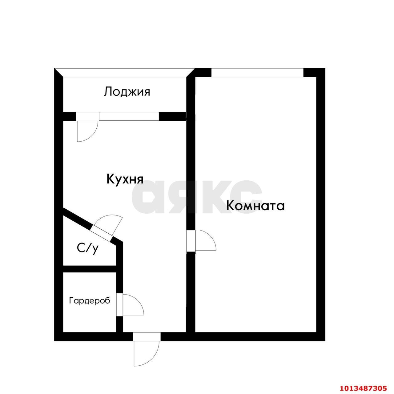 Фото №14: 1-комнатная квартира 33 м² - Краснодар, имени Н.И. Вавилова, ул. Вавилова, 6