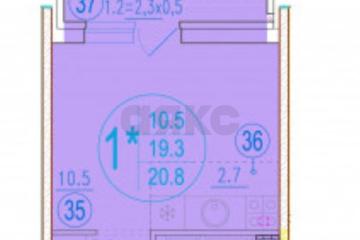 Фото №1: Студия 23 м² - Краснодар, мкр. жилой комплекс Спортивная Деревня, ул. имени Генерала Корнилова, 12к1