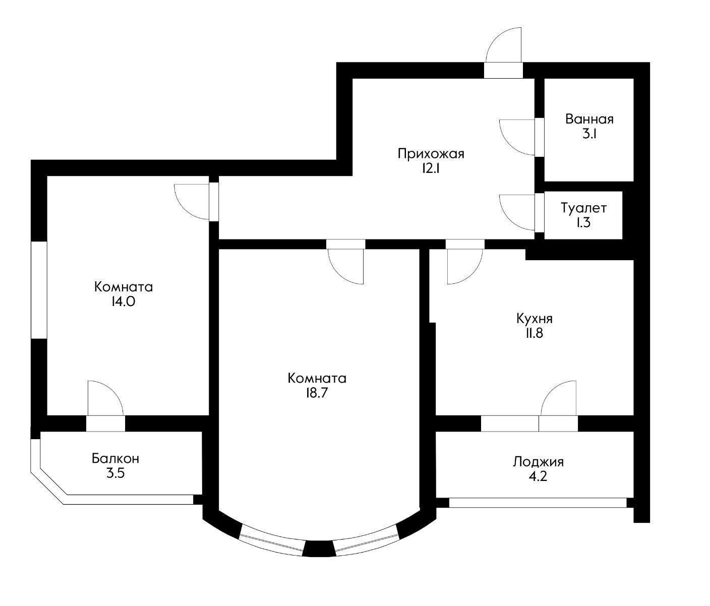 Фото №1: 2-комнатная квартира 61 м² - Краснодар, Западный внутригородской округ, мкр. Кожзавод, ул. Минская, 122/15