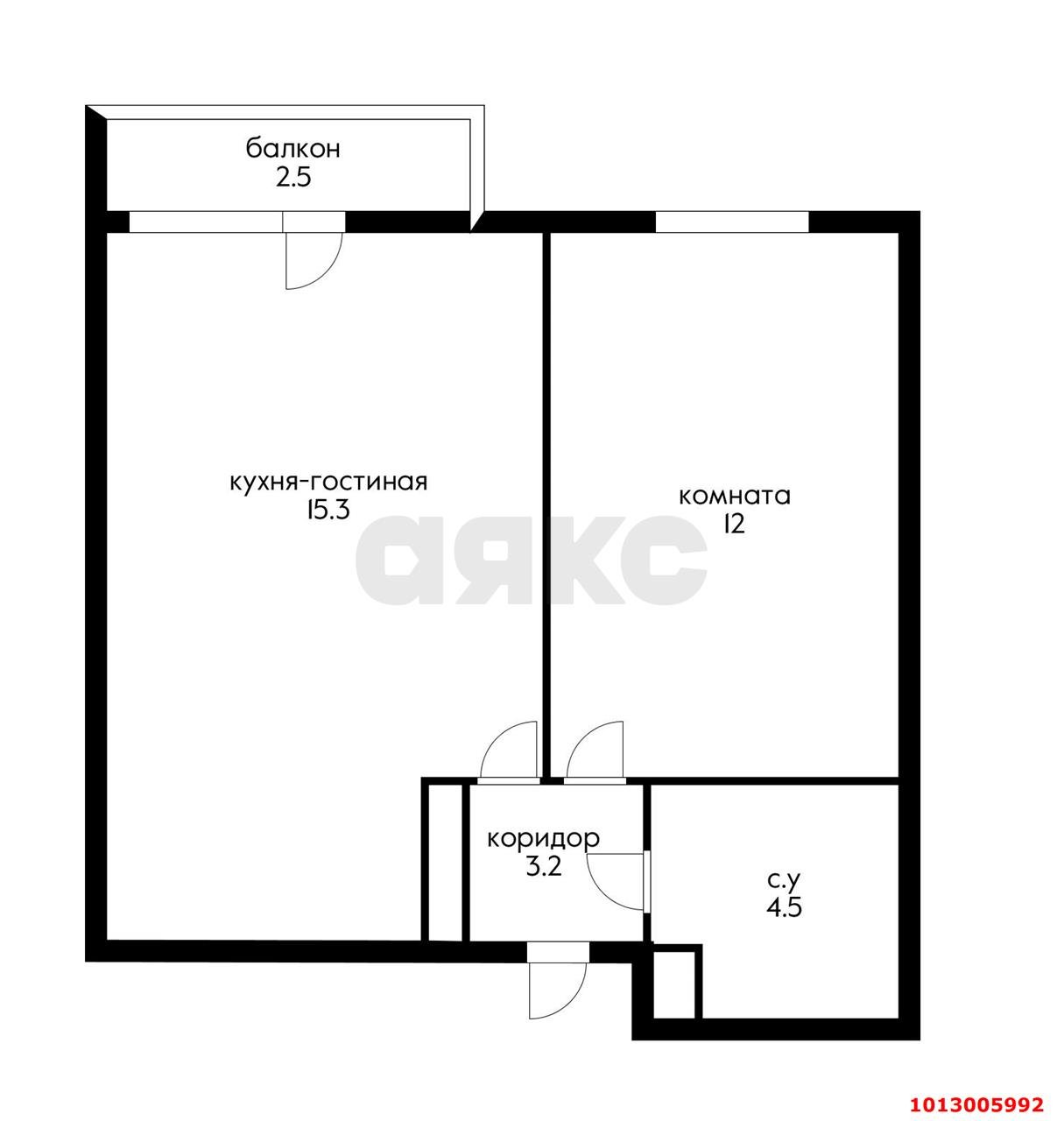 Фото №1: 1-комнатная квартира 37 м² - Краснодар, Прикубанский внутригородской округ