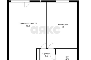 Фото №1: 1-комнатная квартира 37 м² - Краснодар, мкр. жилой комплекс Дыхание, ул. Лётчика Позднякова, 2к19
