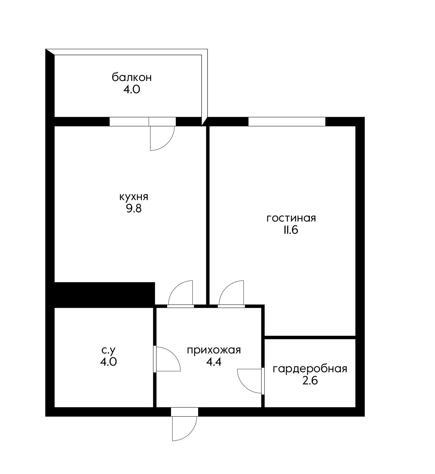 Фото №8: 1-комнатная квартира 32 м² - Краснодар, Прикубанский внутригородской округ, мкр. жилой комплекс Отражение, ул. Конгрессная, 41