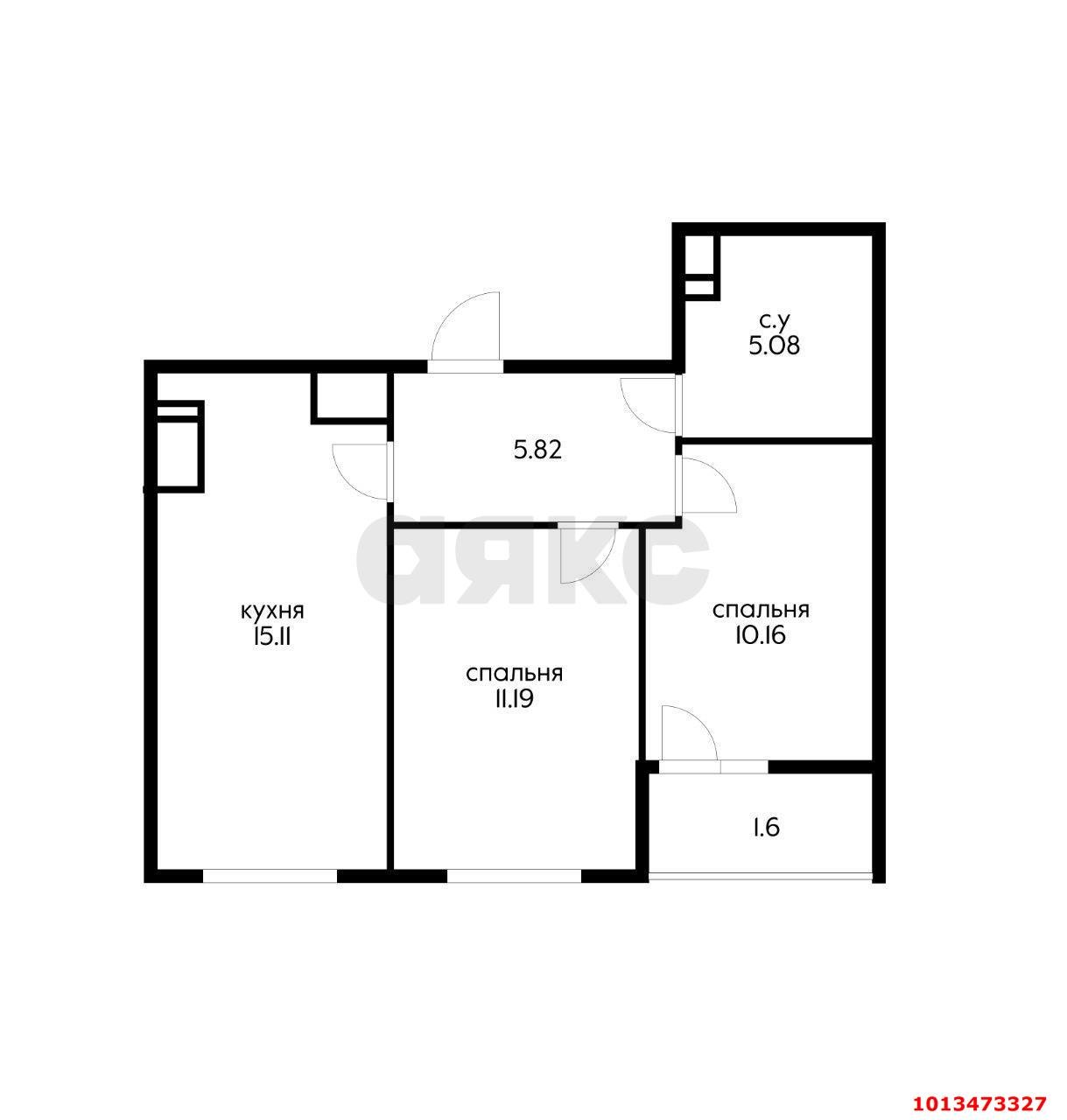 Фото №8: 2-комнатная квартира 50 м² - Краснодар, имени Петра Метальникова, ул. Петра Метальникова, 40