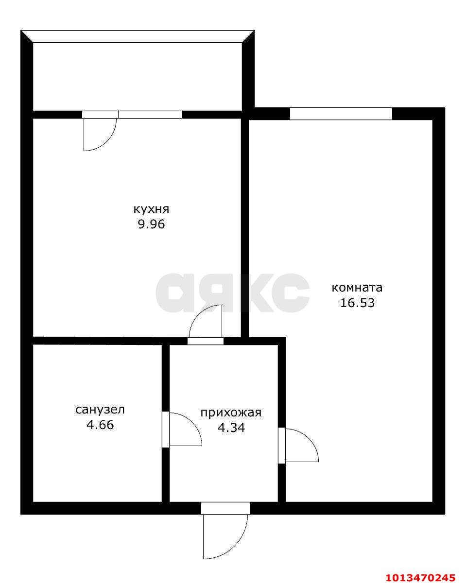 Фото №2: 1-комнатная квартира 38 м² - Краснодар, Калинино, ул. Вологодская, 26