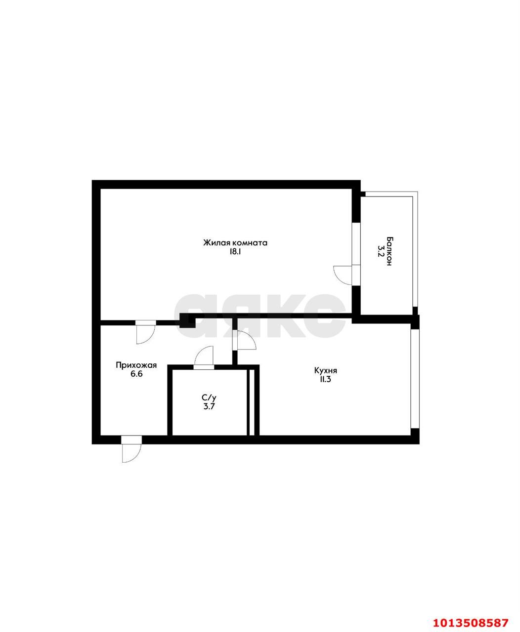 Фото №1: 1-комнатная квартира 42 м² - Краснодар, Музыкальный, ул. имени Сергея Есенина, 94