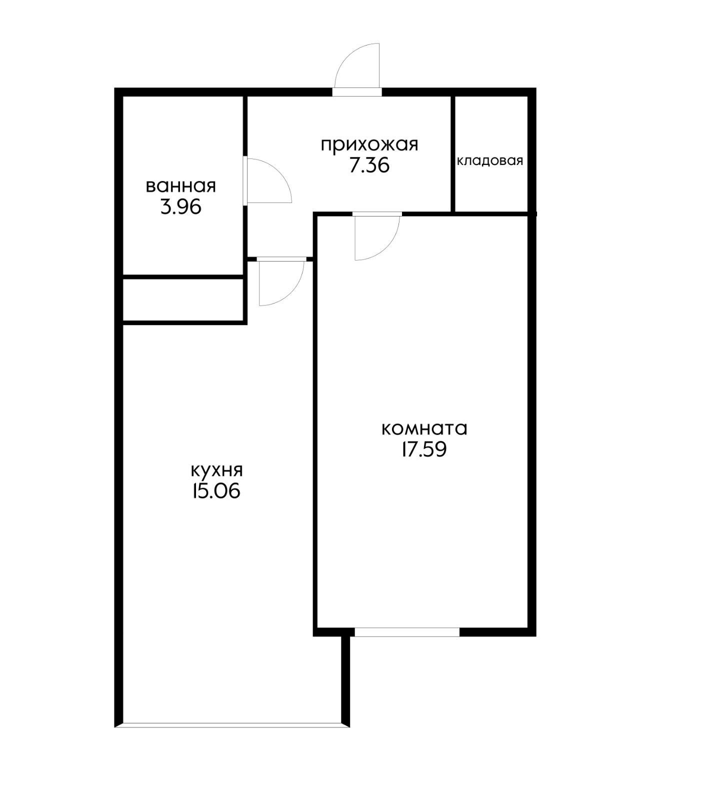 Фото №12: 1-комнатная квартира 45 м² - Краснодар, Прикубанский внутригородской округ, Музыкальный, ЖК Акварели, мкр. имени Петра Метальникова, ул. Петра Метальникова, 3/1к1