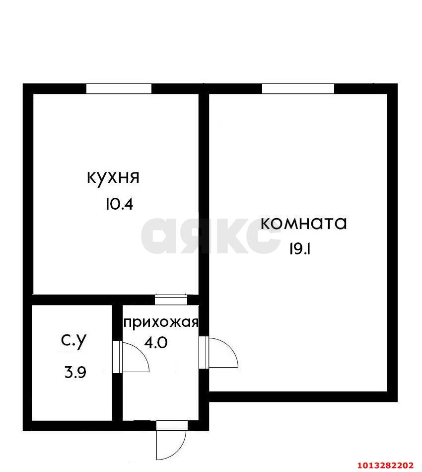 Фото №11: 1-комнатная квартира 37 м² - Краснодар, Музыкальный, ул. Чайковского, 27