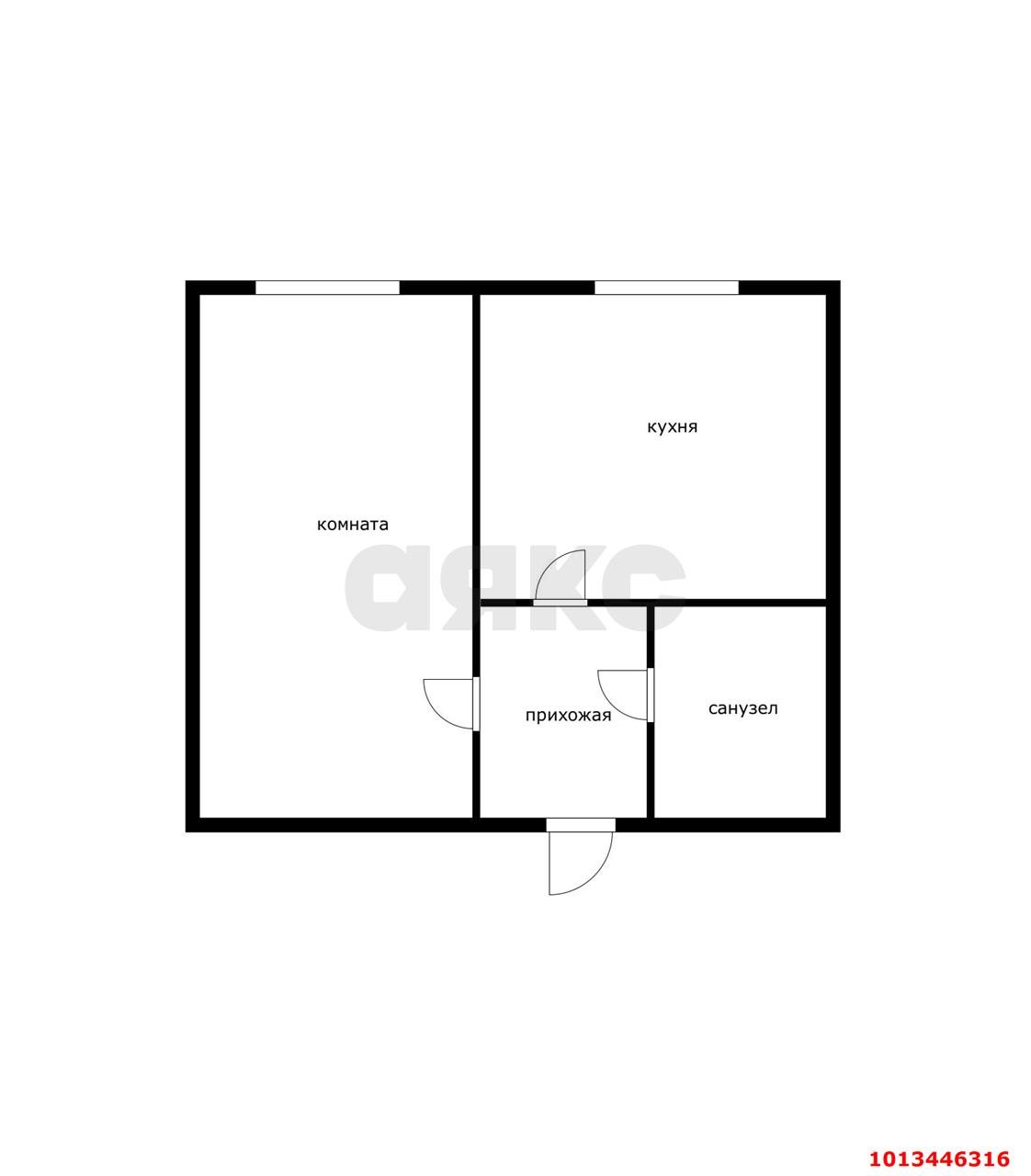 Фото №1: 1-комнатная квартира 30 м² - Знаменский, Карасунский внутригородской округ, ул. Виноградная, 2/1