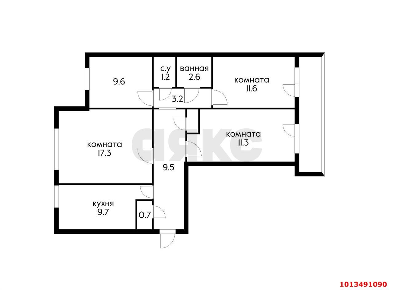 Фото №19: 3-комнатная квартира 81 м² - Краснодар, Завод Измерительных Приборов, ул. Ростовское шоссе, 12/1
