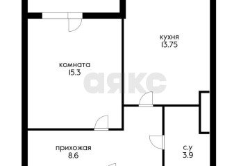 Фото №1: 1-комнатная квартира 43 м² - Яблоновский, мкр. жилой комплекс Компаньон-Сити, ул. Шоссейная, 63к1