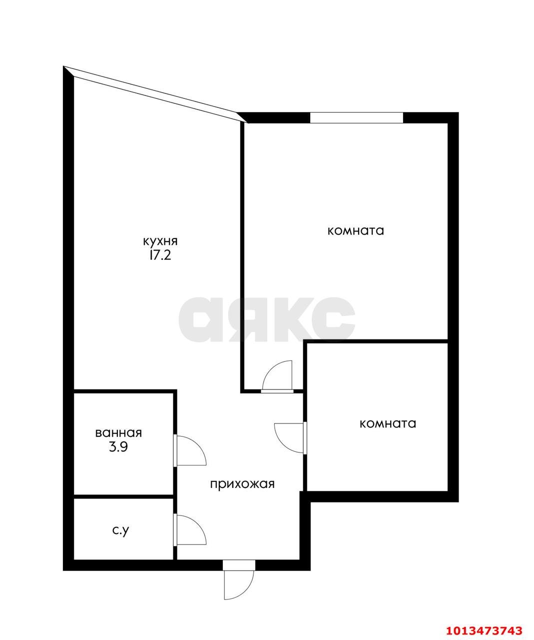Фото №34: 1-комнатная квартира 52 м² - Краснодар, Черёмушки, ул. Вишняковой, 1/23к2