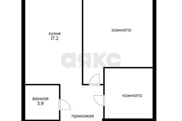 Фото №2: 1-комнатная квартира 52 м² - Краснодар, мкр. Черёмушки, ул. Вишняковой, 1/23к2