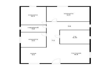Фото №1: Дом 135 м² - СНТ Северное, мкр. Прикубанский внутригородской округ, ул. Сливовая, 295