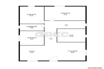 Фото №1: Дом 135 м² - СНТ Северное, мкр. Прикубанский внутригородской округ, ул. Сливовая, 295