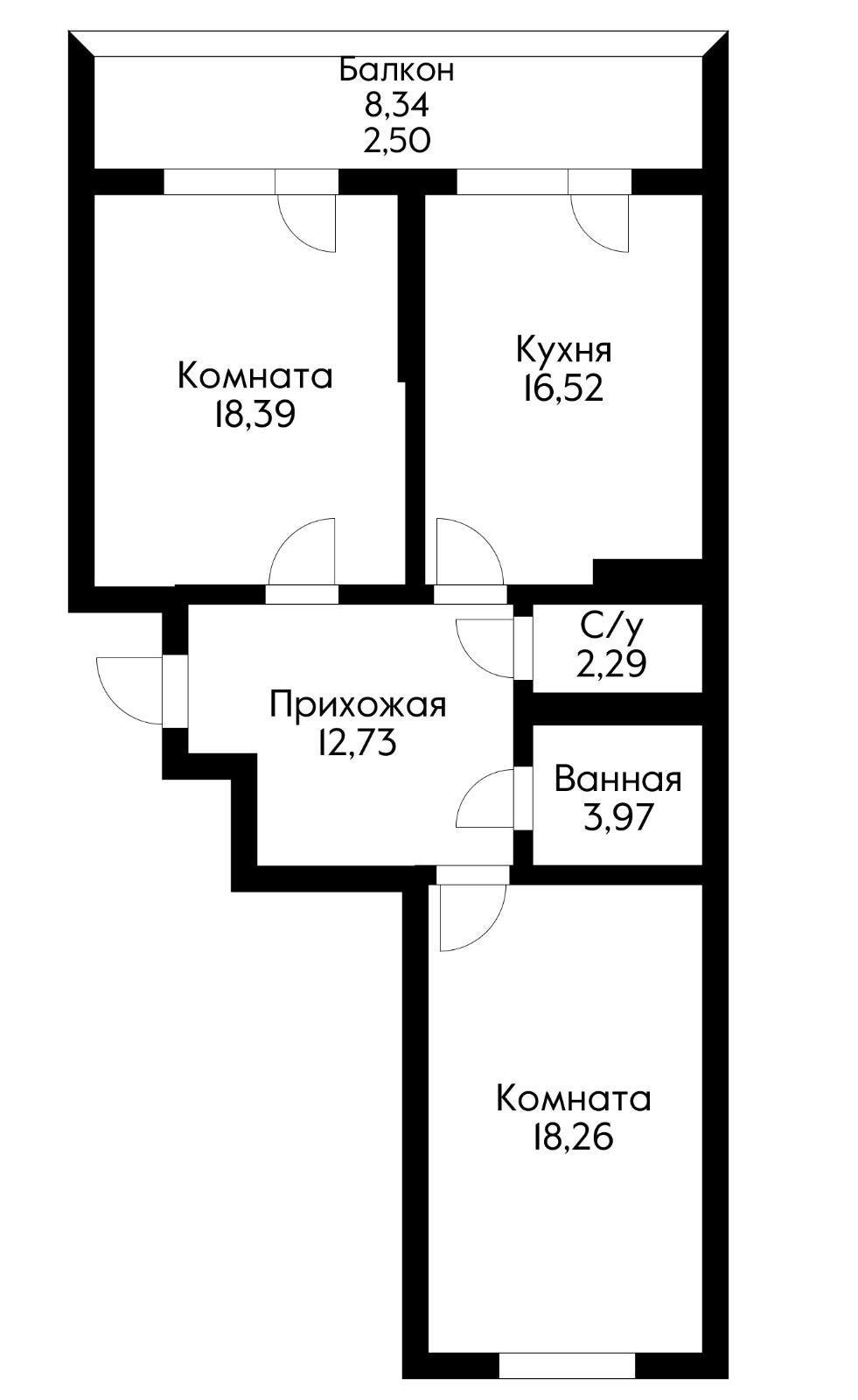 Фото №8: 2-комнатная квартира 76 м² - Краснодар, Западный внутригородской округ, мкр. Фестивальный, ул. Дальняя, 4/2к2