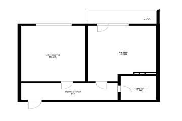 Фото №1: 1-комнатная квартира 48 м² - Краснодар, мкр. жилой комплекс Красная площадь, ул. Кореновская, 57к1