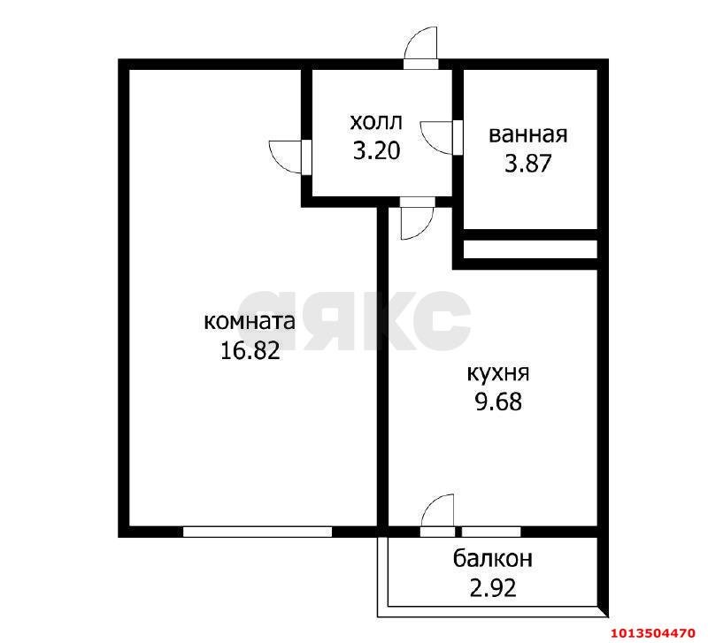 Фото №8: 1-комнатная квартира 93 м² - Краснодар, Музыкальный, ул. Российская, 257/7лит1