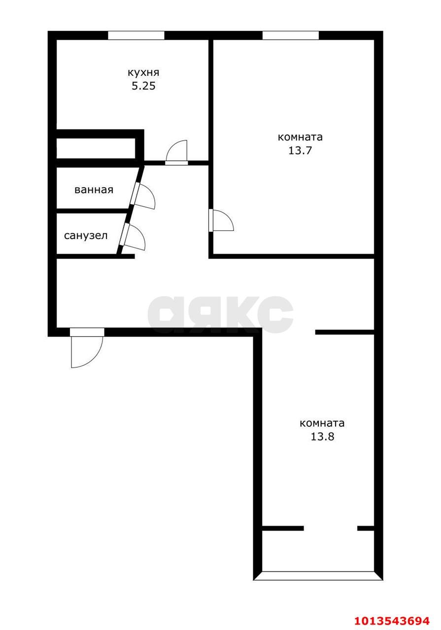 Фото №9: 2-комнатная квартира 48 м² - Краснодар, Пашковский, ул. Евдокии Бершанской, 74