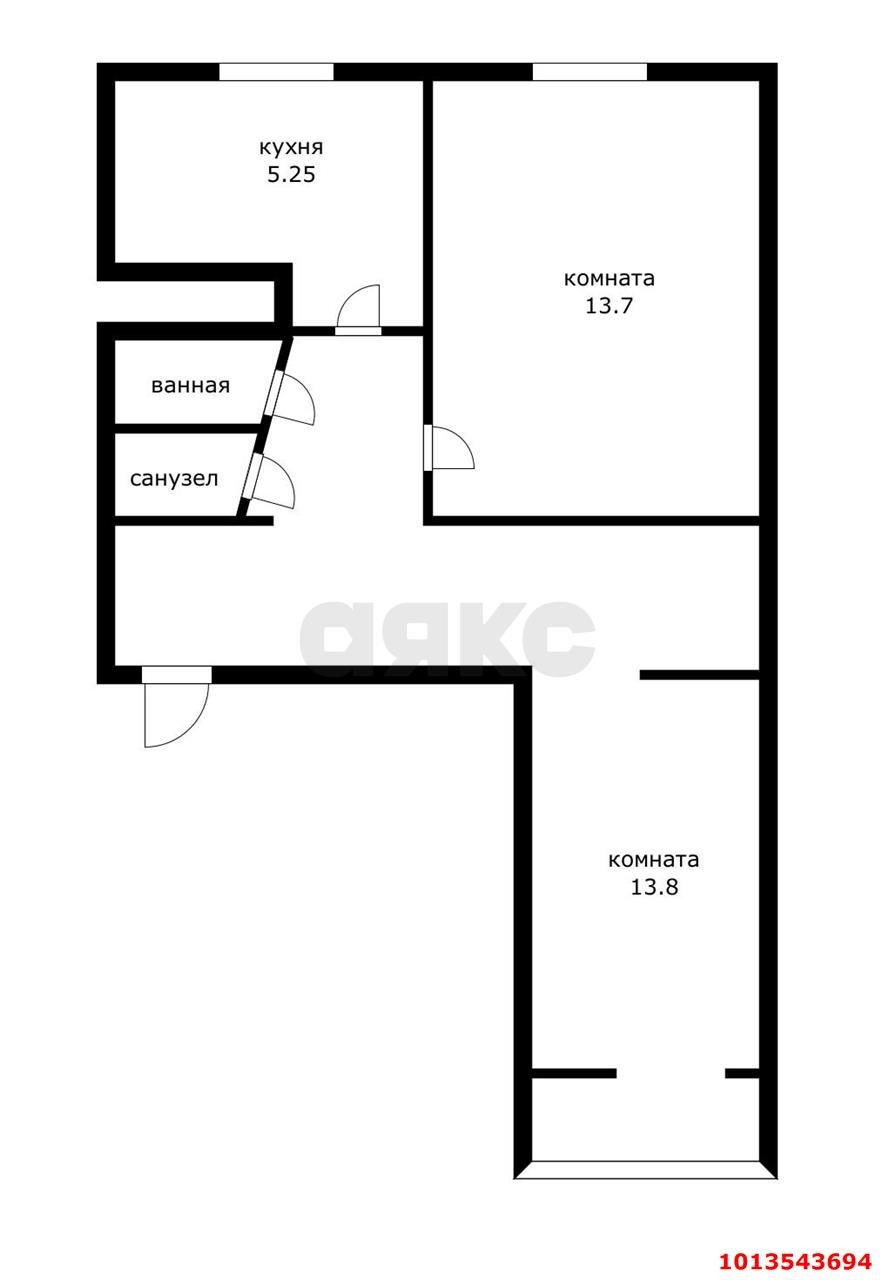 Фото №6: 2-комнатная квартира 48 м² - Краснодар, Пашковский, ул. Евдокии Бершанской, 74