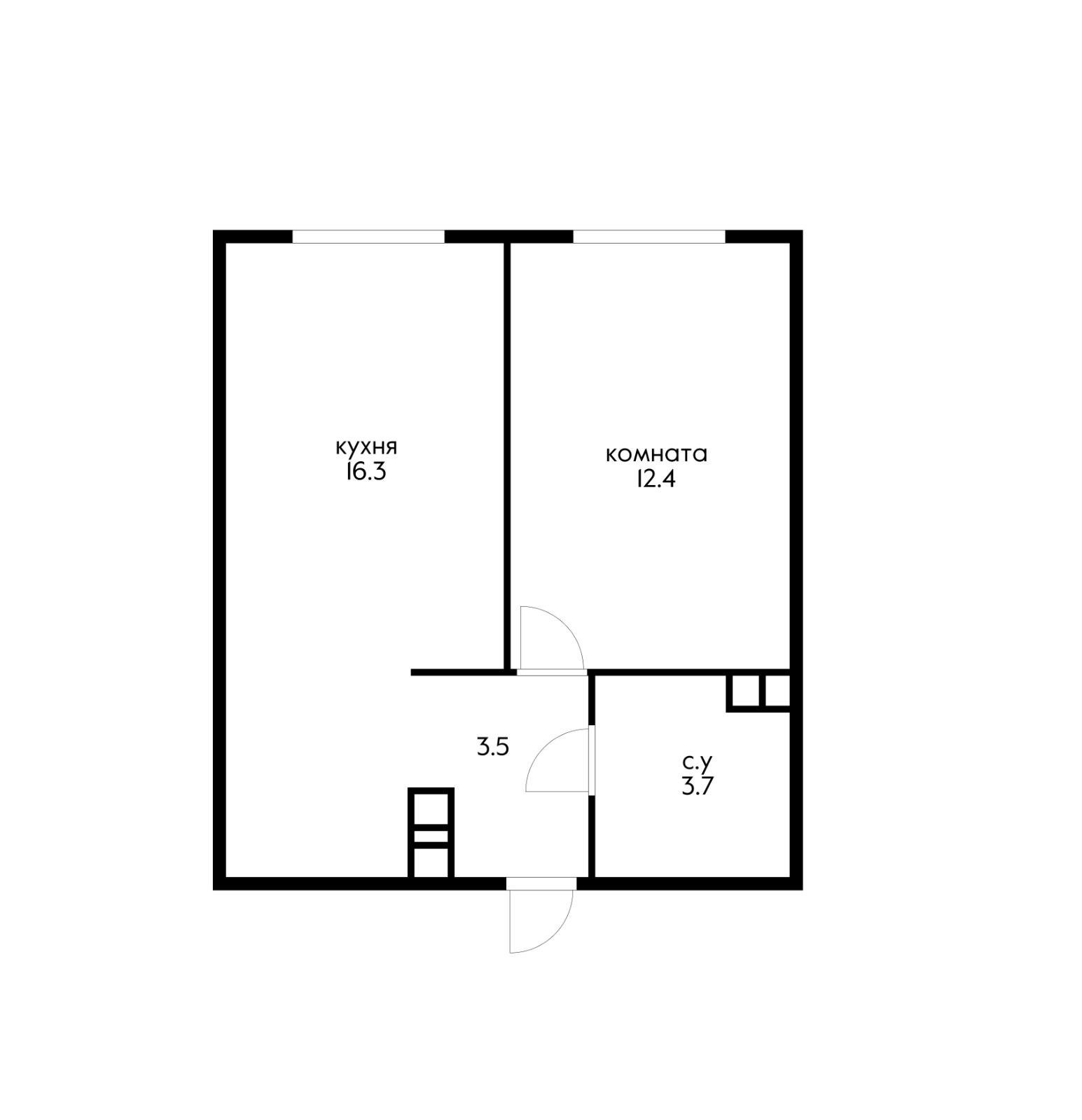 Фото №7: 1-комнатная квартира 37 м² - Краснодар, Прикубанский внутригородской округ, мкр. жилой комплекс Самолёт-6, ул. Ивана Беличенко, 88