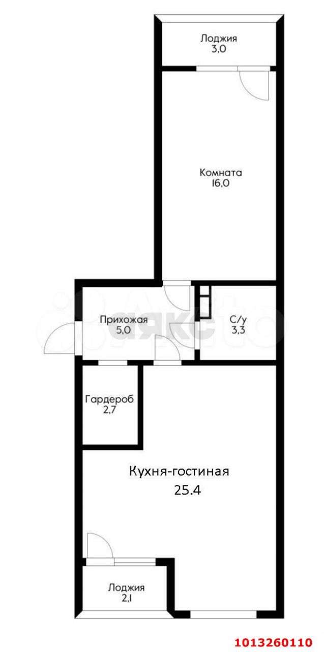 Фото №13: 2-комнатная квартира 57 м² - Краснодар, жилой комплекс Самолёт, ул. Западный Обход, 39/2к1