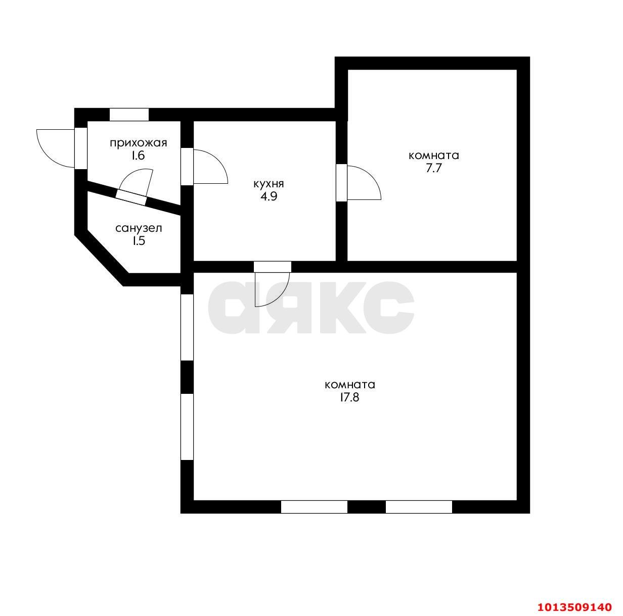 Фото №14: 2-комнатная квартира 33 м² - Краснодар, Центральный внутригородской округ, Западный внутригородской округ, мкр. Центральный, ул. Чапаева, 86