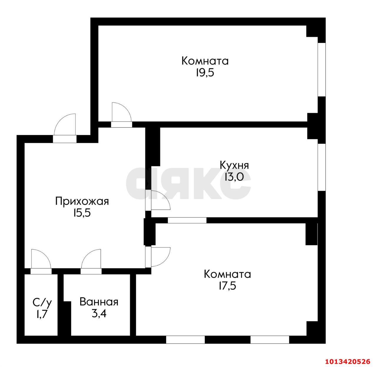 Фото №14: 2-комнатная квартира 70 м² - Краснодар, Хлопчато-бумажный Комбинат, ул. Стасова, 183/2