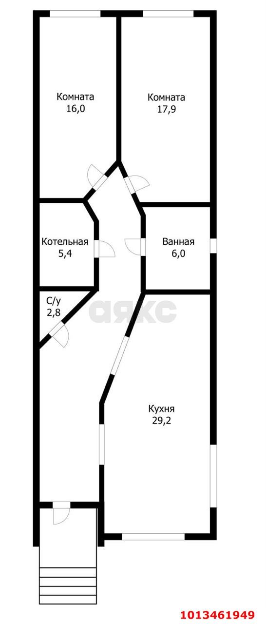 Фото №1: Часть дома 96 м² + 3.5 сот. - Краснодар, Фестивальный, ул. Саянская, 14